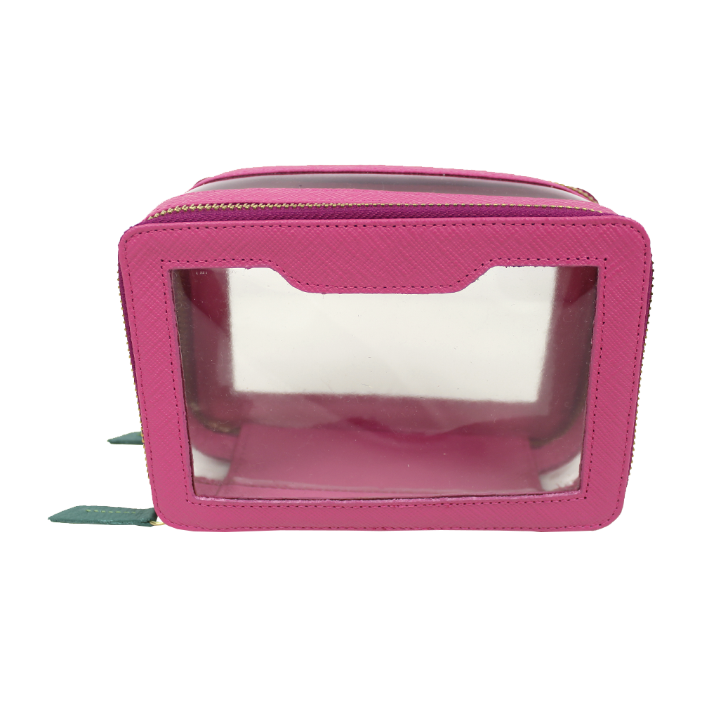 Necessaire Nano Crystal em Couro e Vinil Personalizada