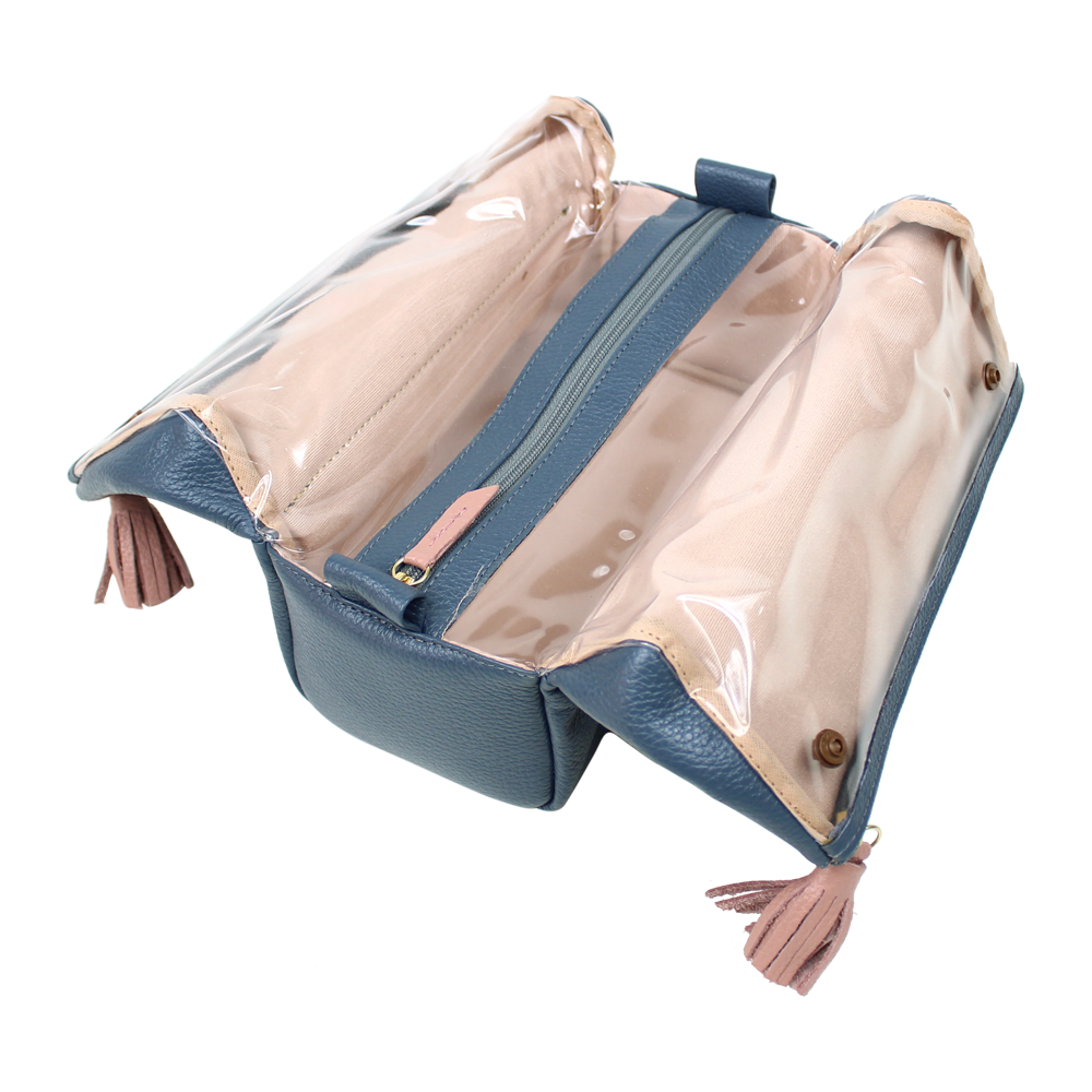 Necessaire Triple Oceano com Algodão Doce Liso Pronta Entrega