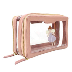 Necessaire Mini Crystal Fadinha em Couro Personalizada
