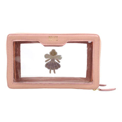 Necessaire Mini Crystal Fadinha em Couro Personalizada