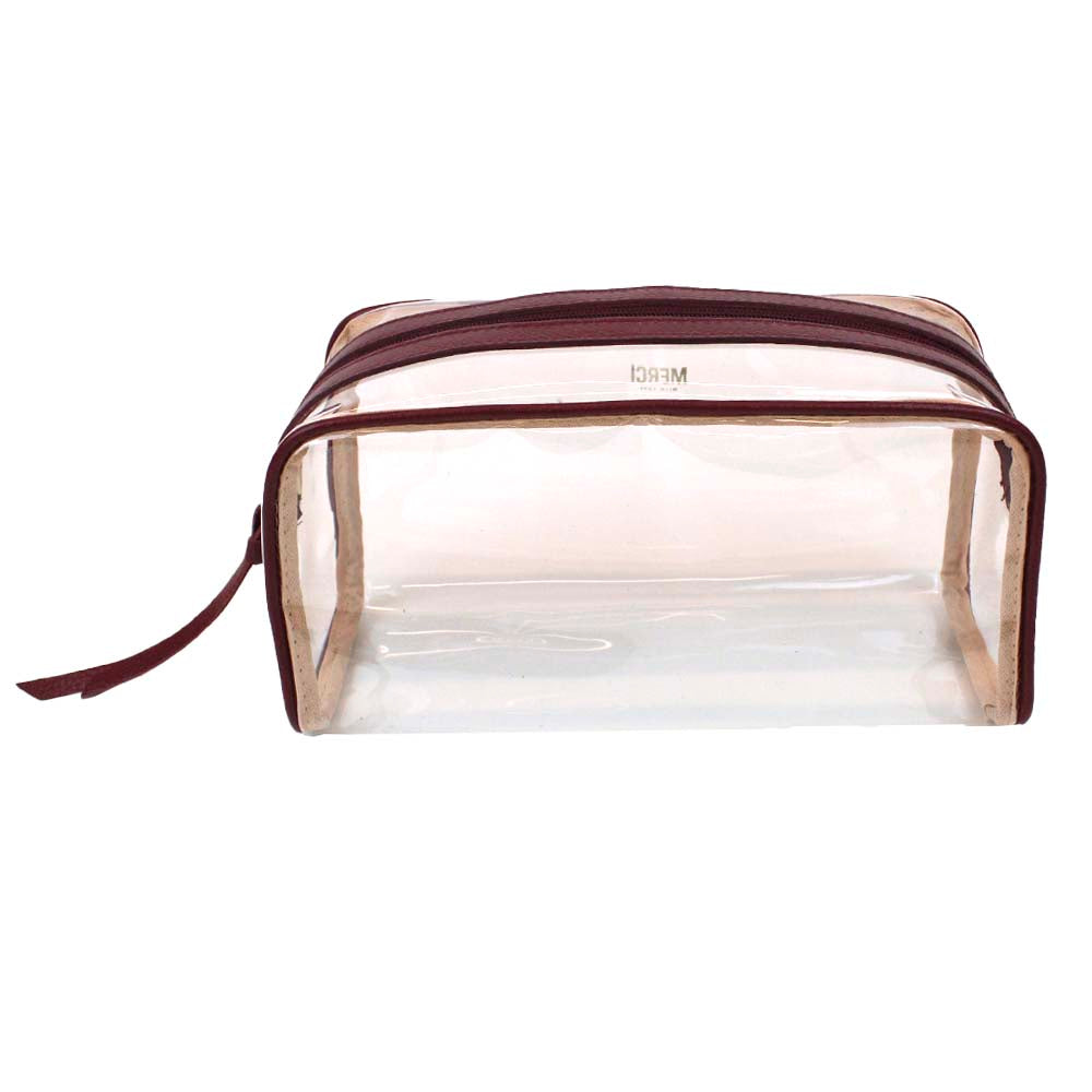 Necessaire Abel G Burgundy Liso Pronta Entrega