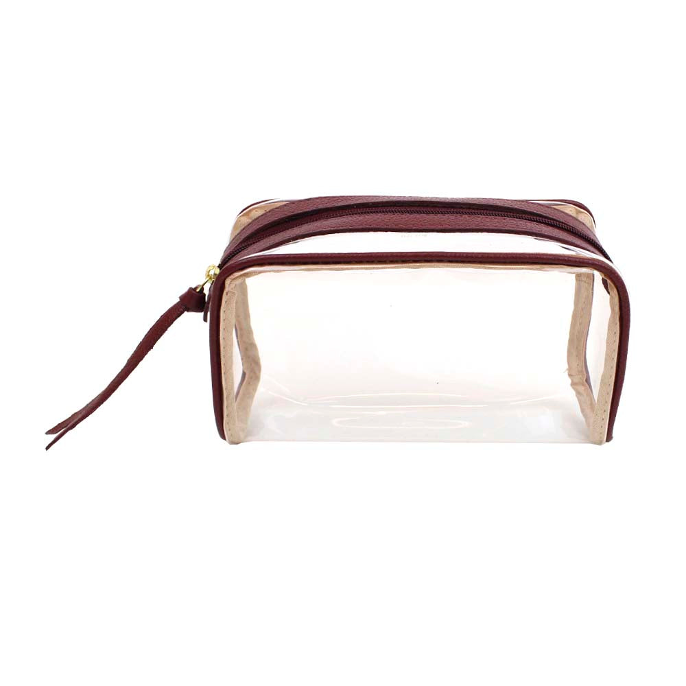 Necessaire Abel M Burgundy Liso Pronta Entrega