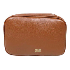 Necessaire Anne Beach Caramelo Liso Pronta Entrega