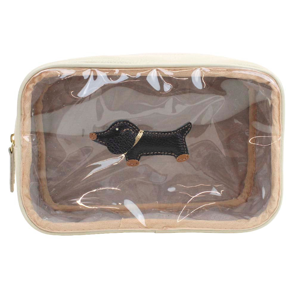 Necessaire Anne Cachorro Bartô em Couro e Vinil Personalizada
