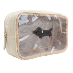 Necessaire Anne Cachorro Bartô em Couro e Vinil Personalizada