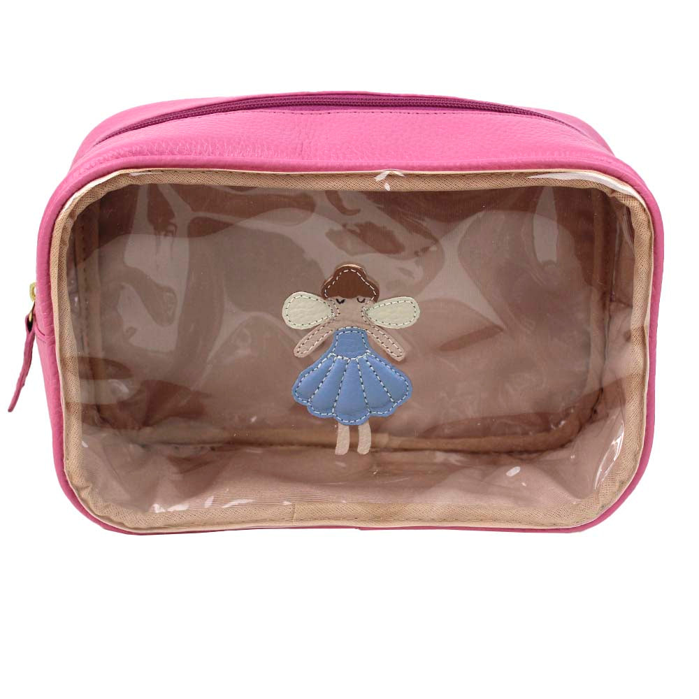 Necessaire Anne Beach Fadinha Rosa Orquídea com Sky Pronta Entrega