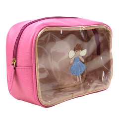 Necessaire Anne Beach Fadinha Rosa Orquídea com Sky Pronta Entrega
