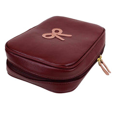Necessaire Bela Laço Rococó Burgundy Liso com Algodão Doce Liso Pronta Entrega