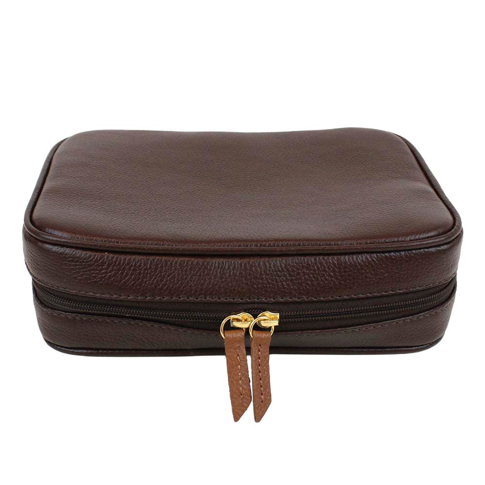 Necessaire Bela Café com Caramelo Liso Pronta Entrega
