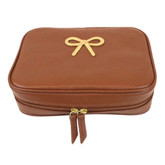 Necessaire Bela Laço Rococó em Couro Personalizada