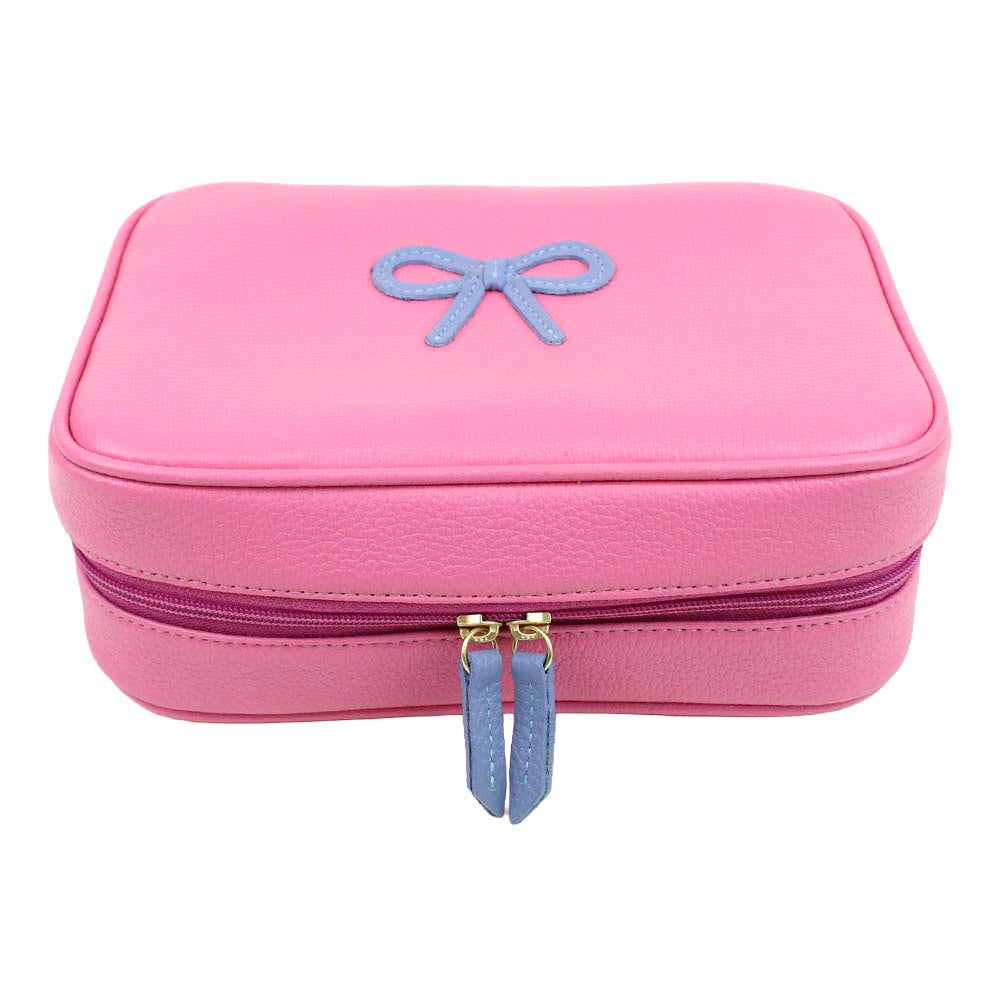 Necessaire Bela Laço Rococó Rosa Orqídea com Sky Pronta Entrega