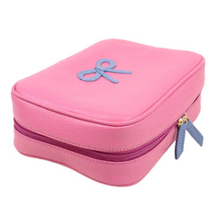 Necessaire Bela Laço Rococó Rosa Orqídea com Sky Pronta Entrega