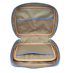 Necessaire Bela Laço Rococó Sky com Rosa Orquídea Pronta Entrega