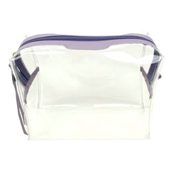 Necessaire Crystal Birthday M Lilás Liso Pronta Entrega