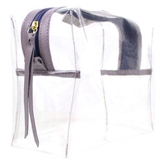 Necessaire Crystal Birthday M Lilás Liso Pronta Entrega