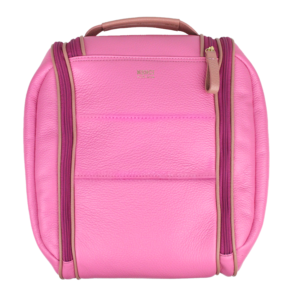 Necessaire Bruna Rosa Orquídea com Algodão Doce Liso Pronta Entrega