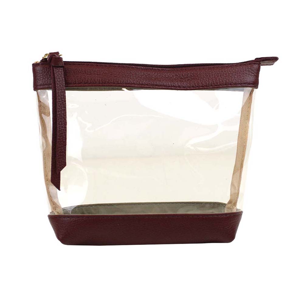 Necessaire Camila Burgundy Liso Pronta Entrega