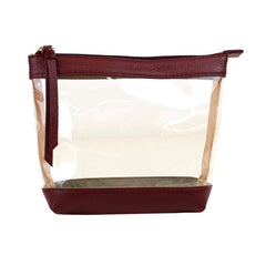 Necessaire Camila Burgundy Liso Pronta Entrega