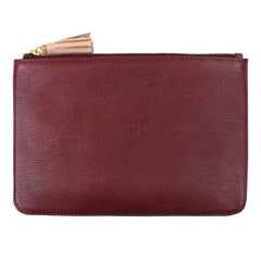 Necessaire Caroline G Burgundy Liso com Rose Liso Pronta Entrega