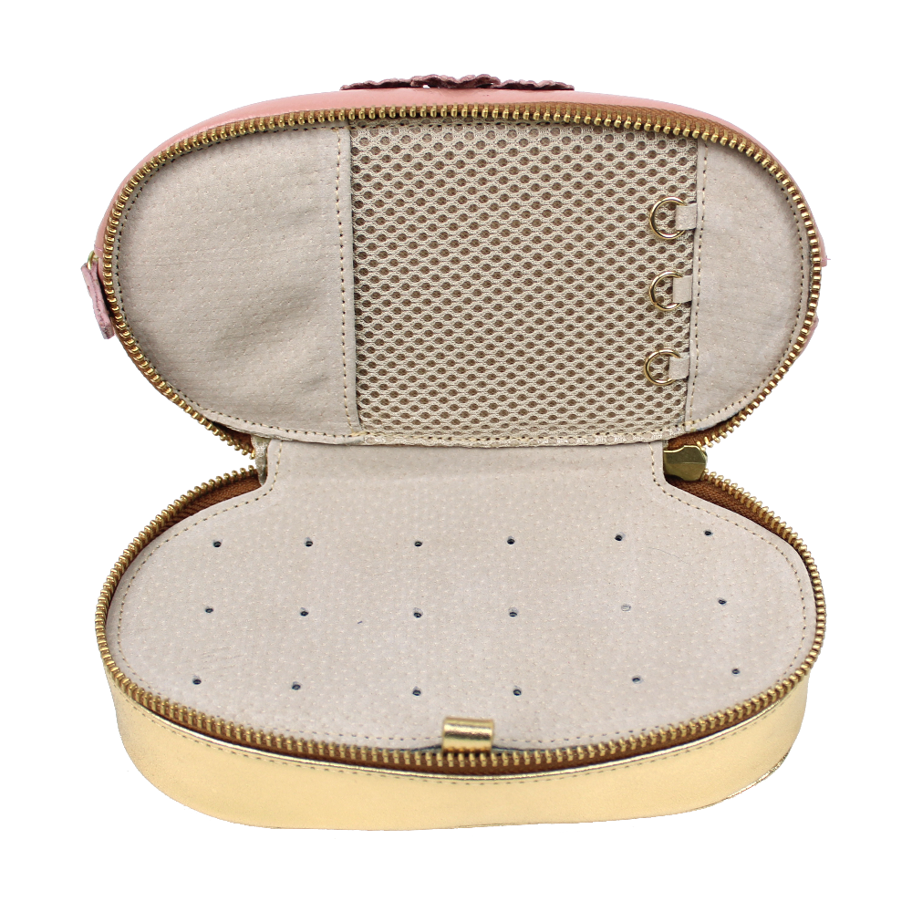 Necessaire Charlotte Leoa em Couro Personalizada