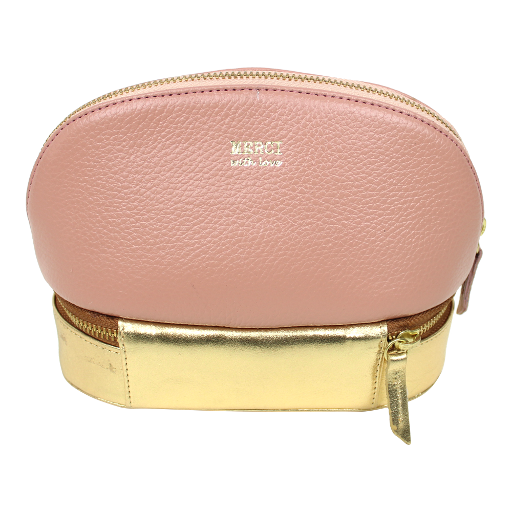 Necessaire Charlotte Leoa em Couro Personalizada