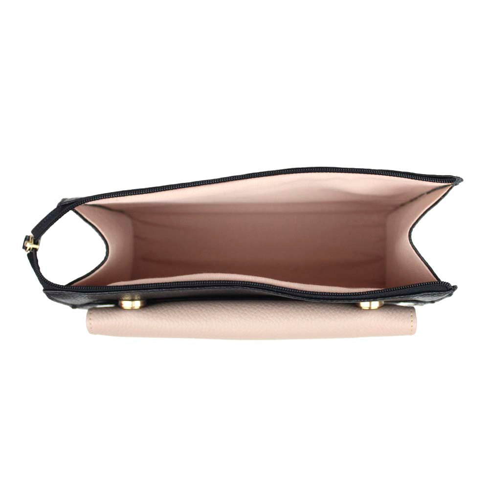Necessaire Chloé Preto Liso com Rose Liso Pronta Entrega