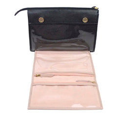Necessaire Chloé Preto Liso com Rose Liso Pronta Entrega