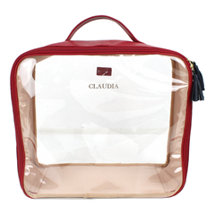 Necessaire Crystal GG em Couro e Vinil Personalizado