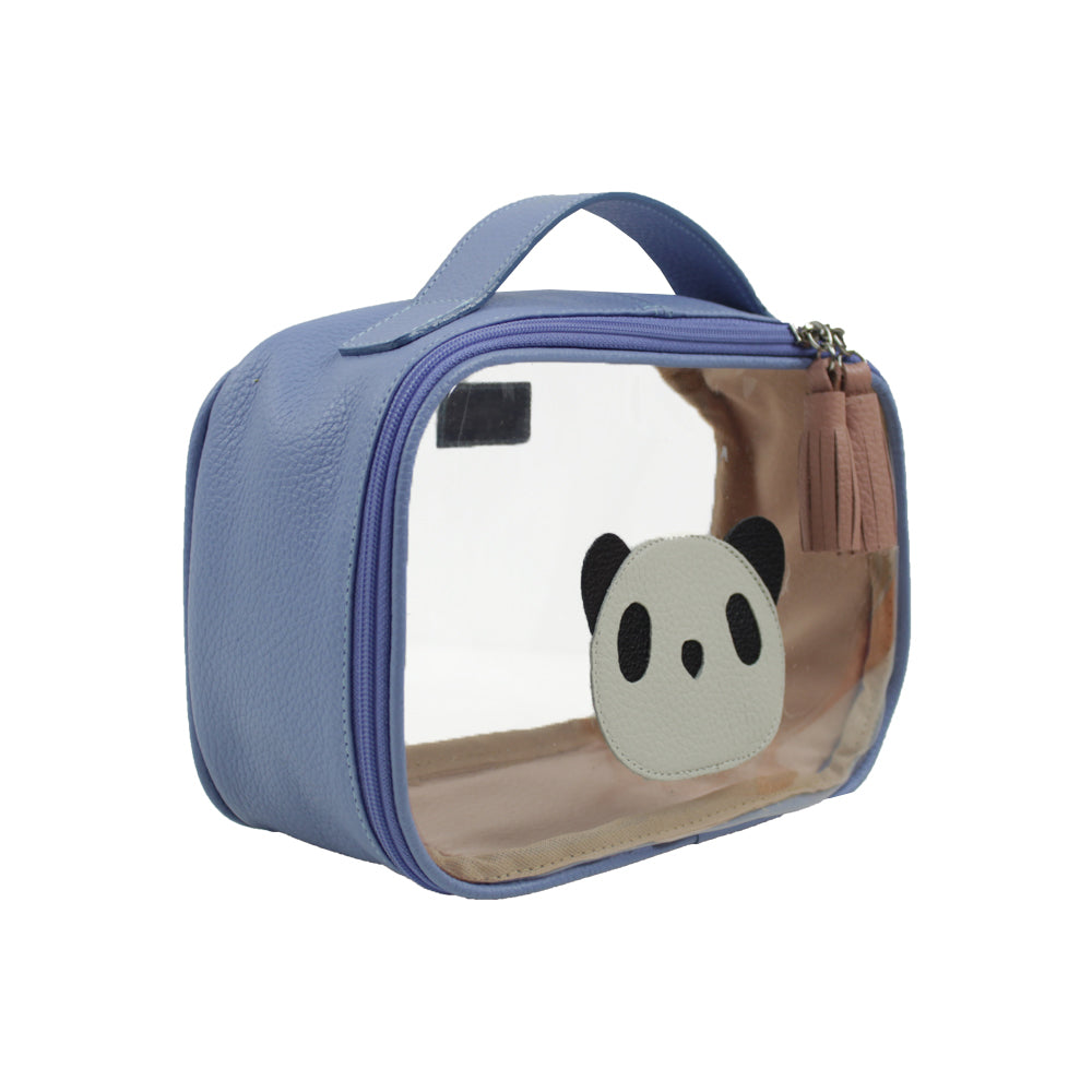 Necessaire Crystal P Little Panda em Couro e Vinil Personalizado