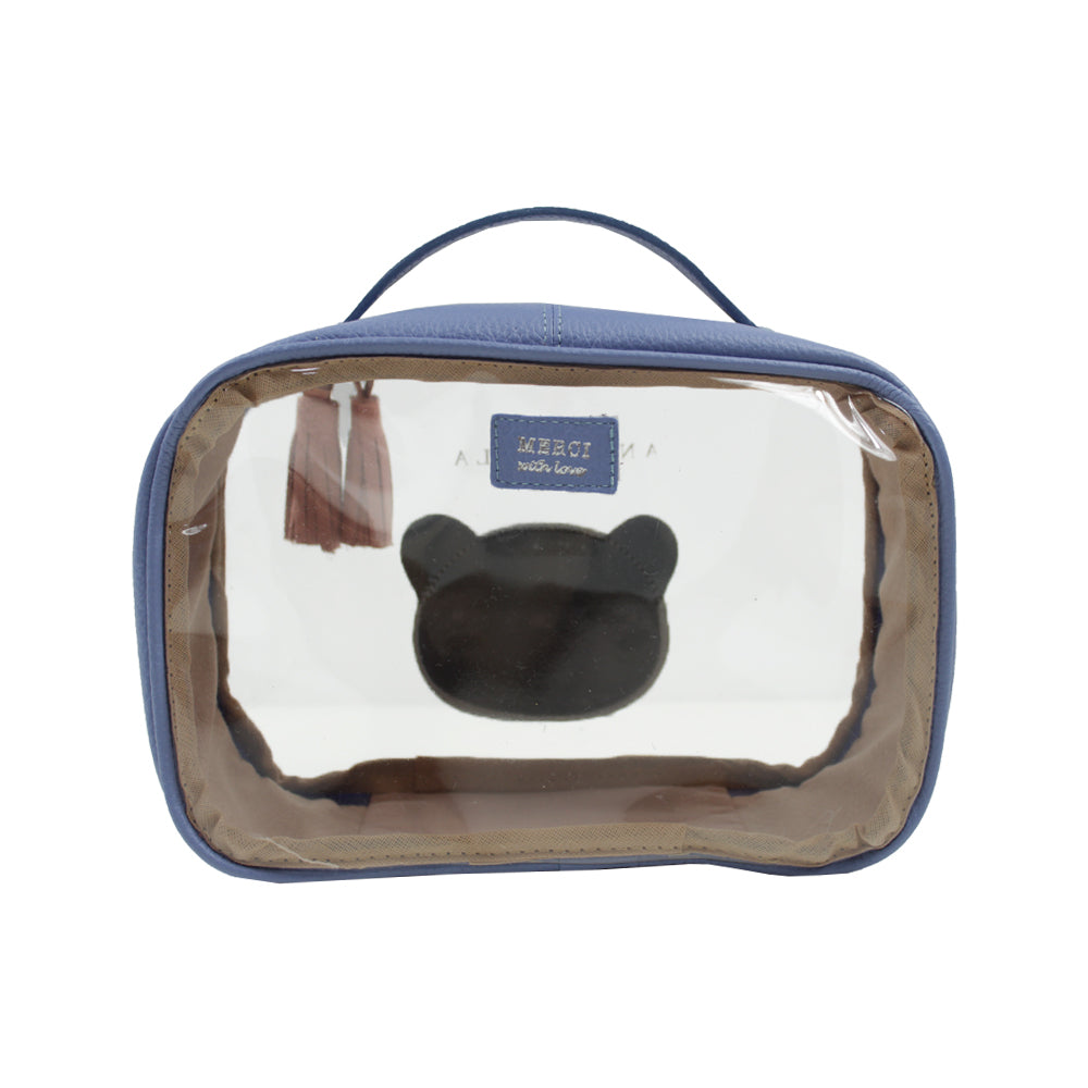 Necessaire Crystal P Little Panda em Couro e Vinil Personalizado