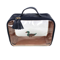 Necessaire Crystal M Patinho Vintage em Couro e Vinil Personalizado