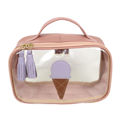 Necessaire Crystal P Gelato em Couro e Vinil Personalizado