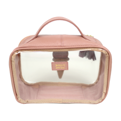 Necessaire Crystal P Gelato em Couro e Vinil Personalizado
