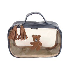Necessaire Crystal P Urso Teddy em Couro e Vinil