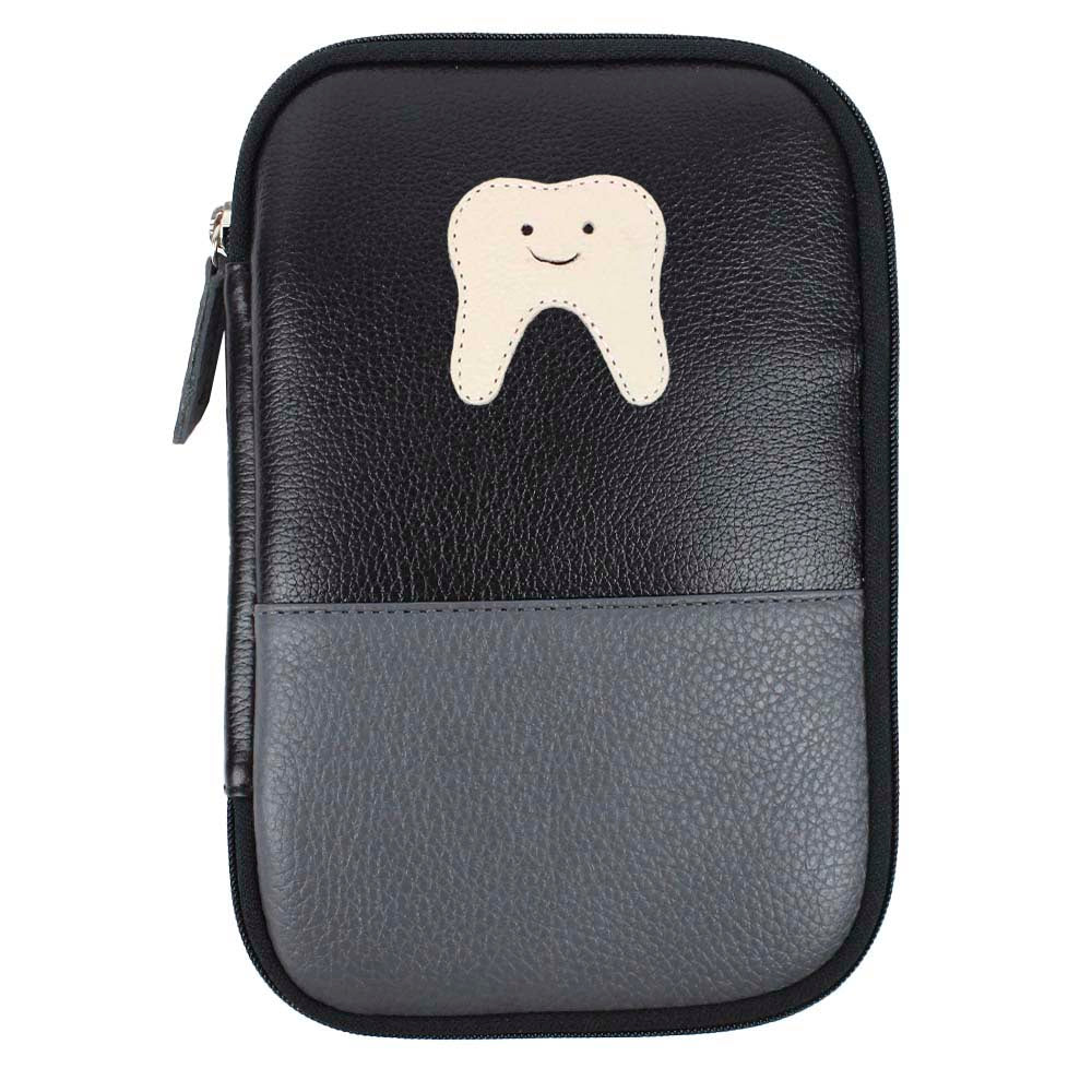 Necessaire Dental Masculina Preto Liso com Chumbo Pronta Entrega