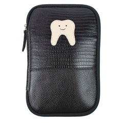 Necessaire Dental Masculina Preto Paris com Preto Liso Pronta Entrega