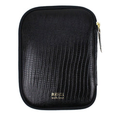 Necessaire Remédio Drop Preto Paris com Off White Liso Pronta Entrega