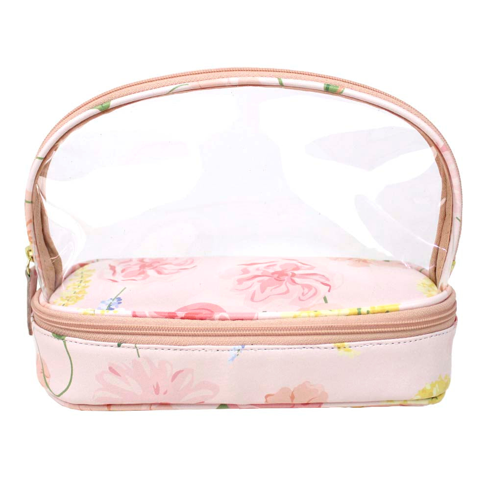 Necessaire Elis Estampa Peônia Pronta Entrega