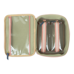Necessaire Sarah Algodão Doce Liso com Oceano Pronta Entrega