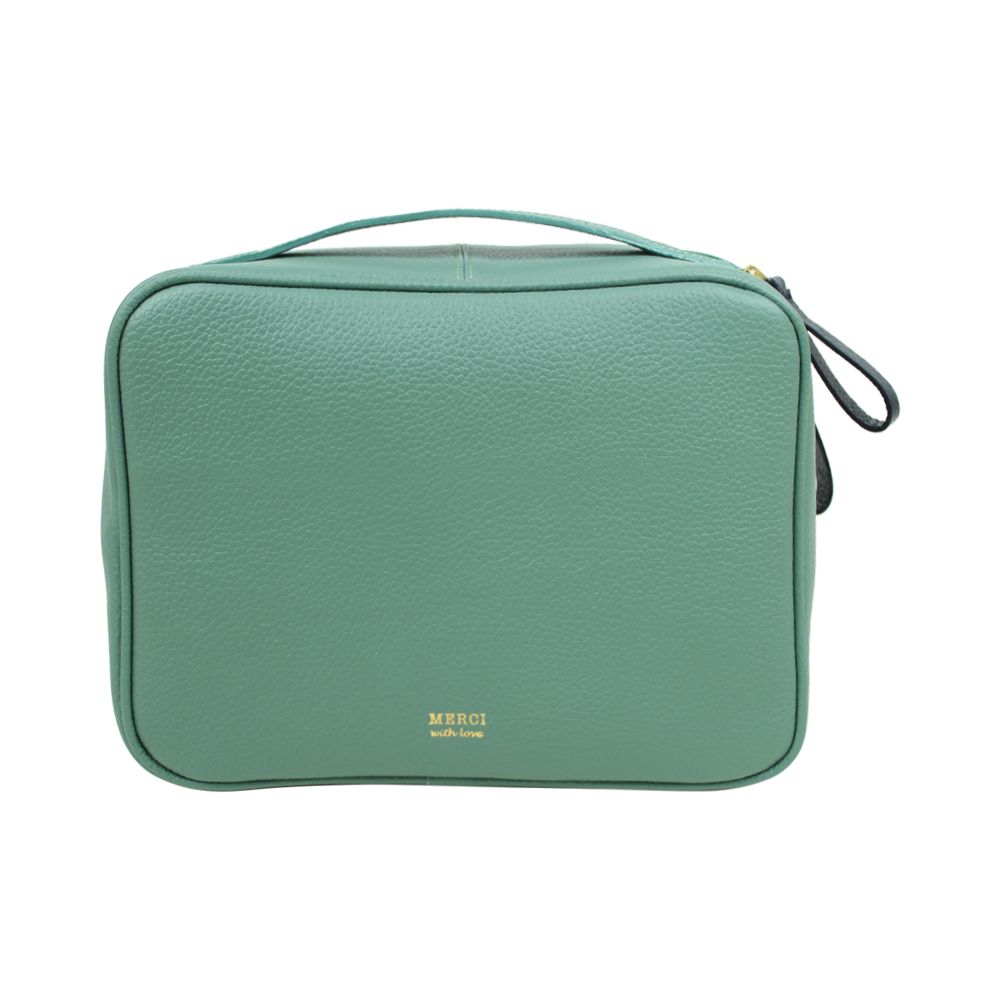 Necessaire Sarah Jade com Marinho Liso Pronta Entrega