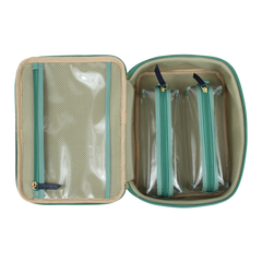 Necessaire Sarah Jade com Marinho Liso Pronta Entrega