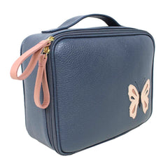 Necessaire Sarah Borboleta em Couro Personalizada