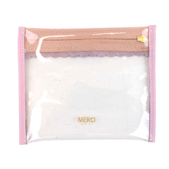 Necessaire Necessaire Fabi Mini Rosa Chá com Rosa Blush Pronta Entrega