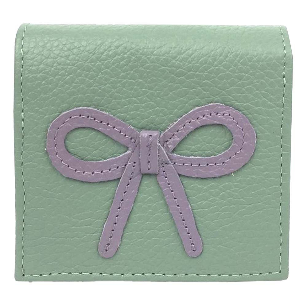 Necessaire Íntima Laço Rococó Menta Liso com Lilás Liso Pronta Entrega