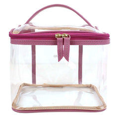 Necessaire Jhude G em Vinil e Couro Personalizada