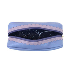 Necessaire Julie Babado M Sky com Lilás Liso Pronta Entrega