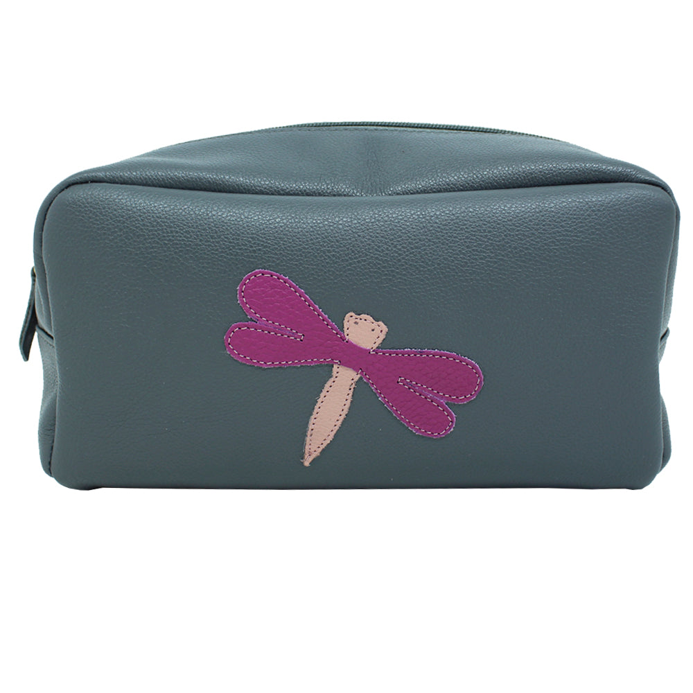 Necessaire Libélula G em Couro Personalizado