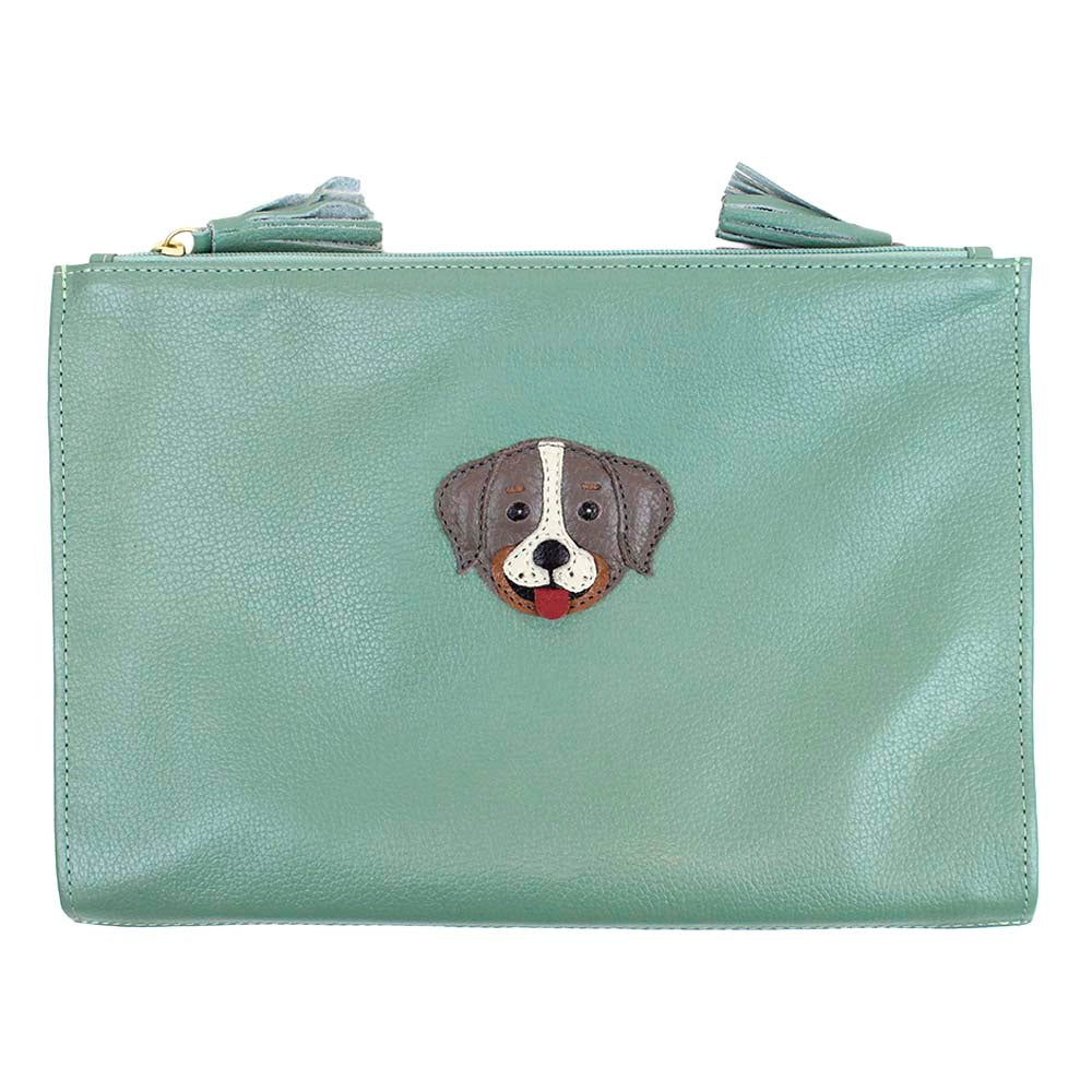 Necessaire Limpo/Usado Cachorro Toddy em Couro Personalizada
