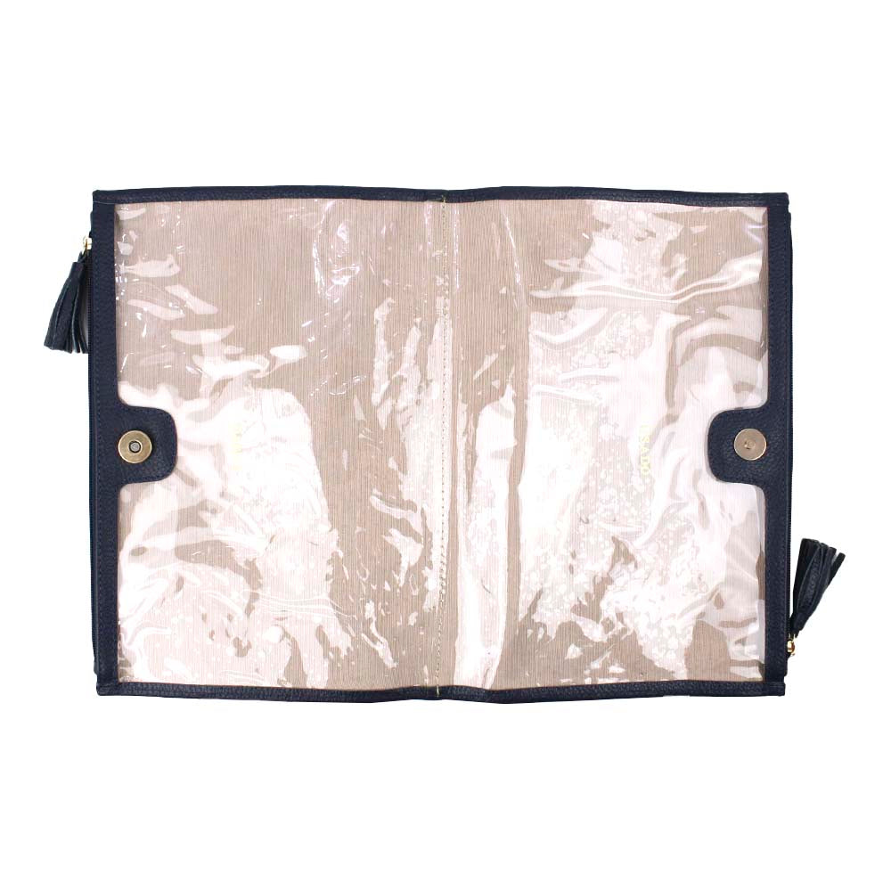 Necessaire Limpo/Usado Barco em Couro Personalizada