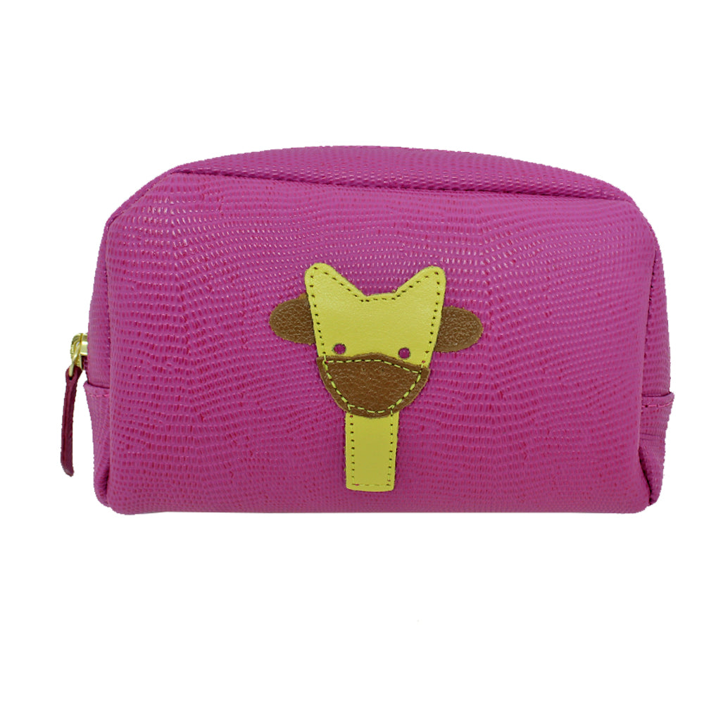 Necessaire Little Giraffe P em Couro Personalizado